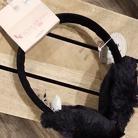 Koolaburra By Ugg Faux Fur Headband Earnuffs- Black - Picture 4 of 5